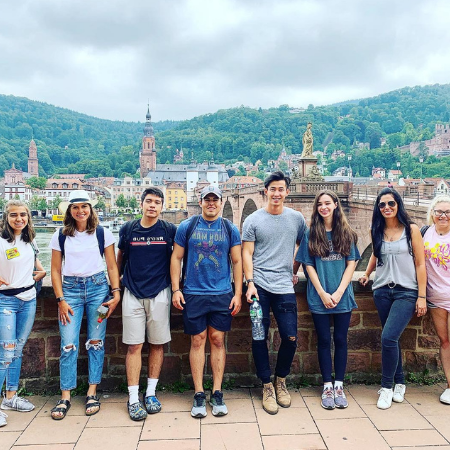 students on a faculty-led program in Germany